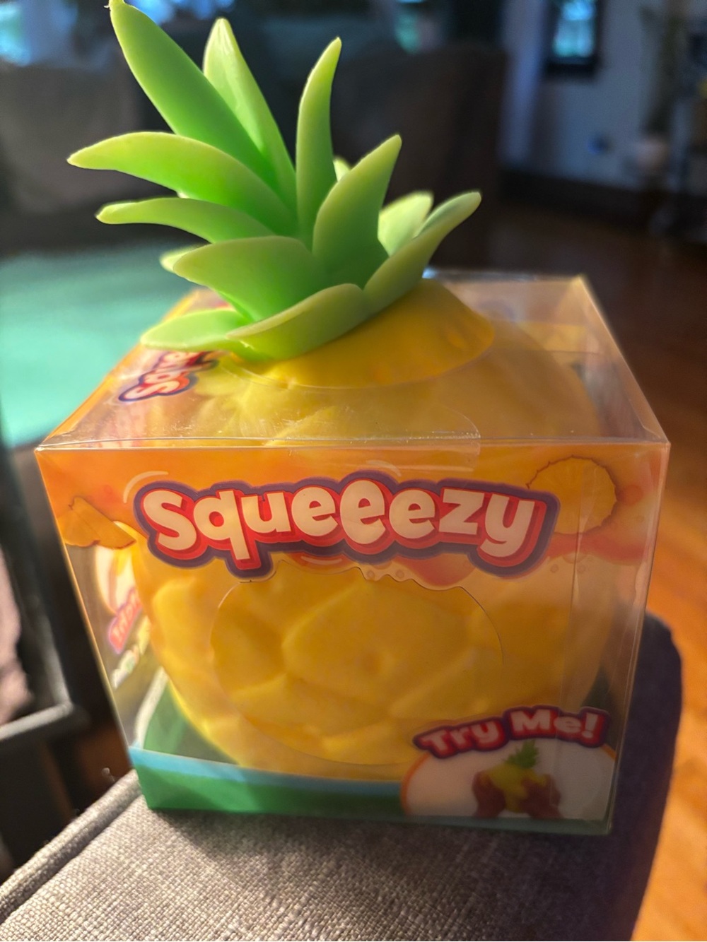 Pineapple Squishy Stress Toy - Yellow/Green - Picture 2 of 5